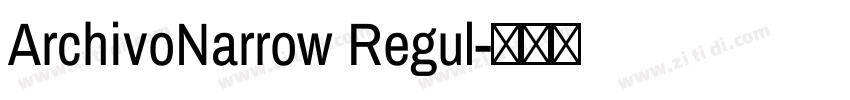 ArchivoNarrow Regul字体转换
